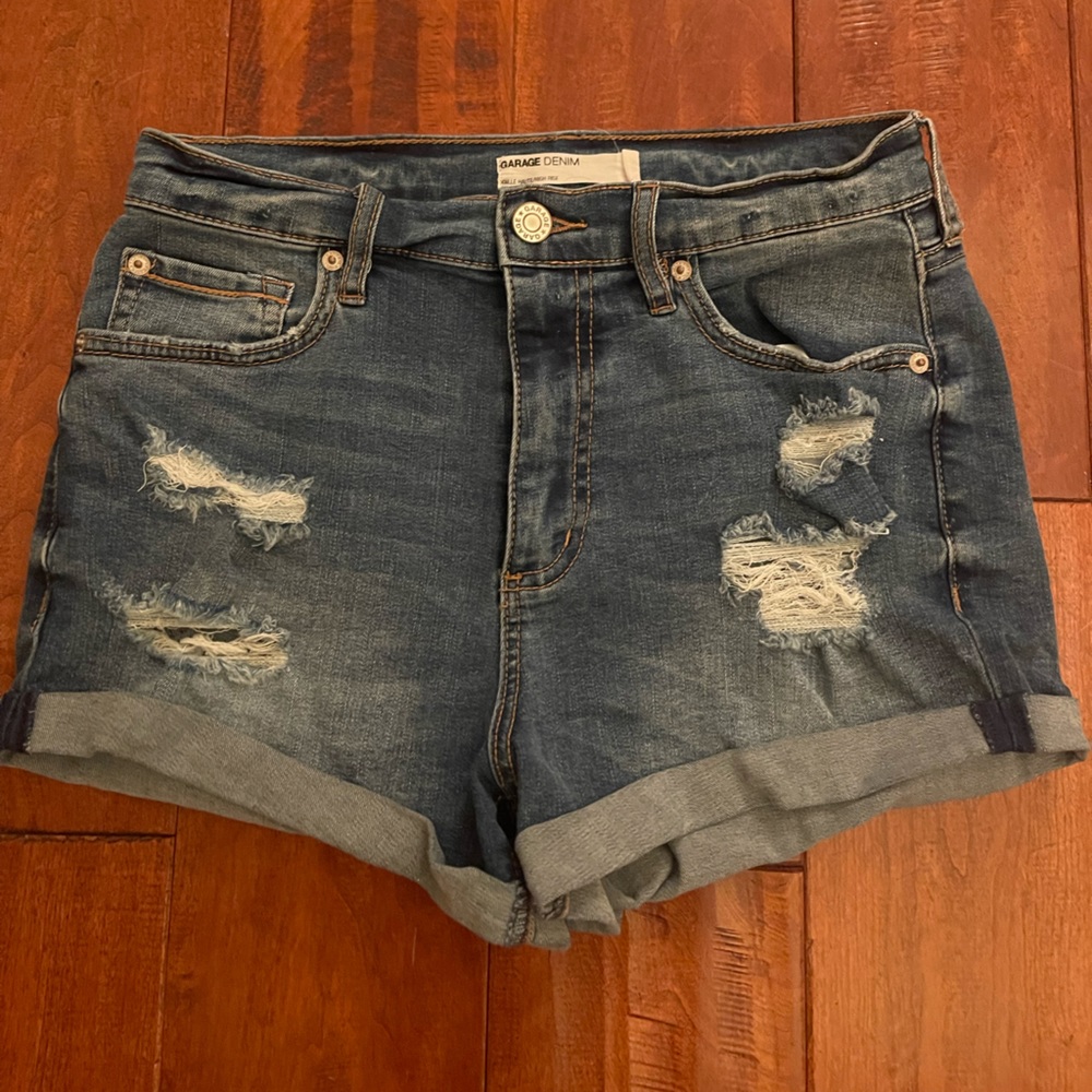 Garage denim jean shorts